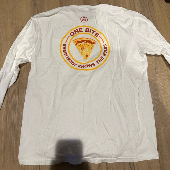 BARSTOOL SPORTS- ALRIGHT FRANKIE ONE BITE LONG SLEEVE SHIRT - Picture 2 of 2